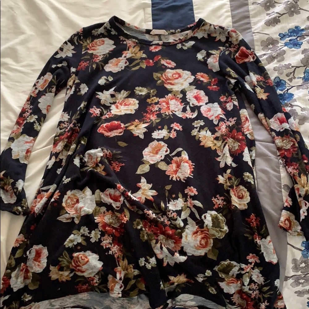 Short Stretchy Flower Dress